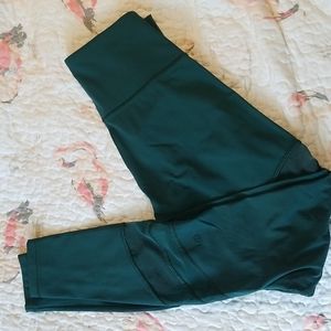 Dark teal leggings lululemon mesh size 6 21 inch